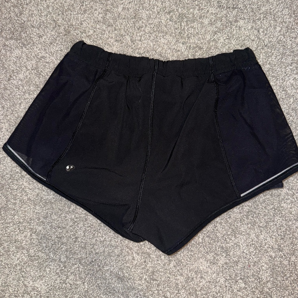 Lululemon Black Athletic Shorts Moisture-Wicking Relaxed Fit